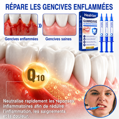 Healrize® GumRevive Gel zur Regeneration des Zahnhalteapparats (bei Zahnfleischbluten, Zahnfleischrückgang und lockeren Zähnen)🟥