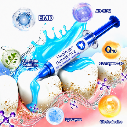 Healrize® GumRevive Gel zur Regeneration des Zahnhalteapparats (bei Zahnfleischbluten, Zahnfleischrückgang und lockeren Zähnen)🟥
