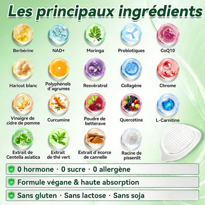 Magasin Officiel |H𝐞a𝐥r𝐢z𝐞® Moringa · BERBÉRINEX NAD+12-EN-1 Patch avancé à micro-aiguilles nano ✅(Une application quotidienne, résultats visibles en 7 jours)  Obésité, Diabète, Apnée du sommeil, Problèmes articulaires 🐣🐥